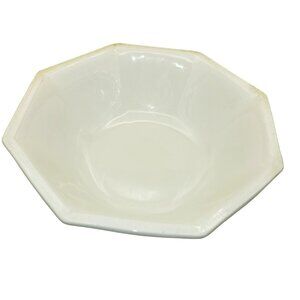 Johnson Bros Heritage Ironstone Octagonal Bowl 8.75" White Vintage dh893